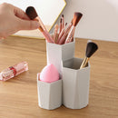 3 Lattices Desktop Cosmetic Make-up Brush Storage Box Table Organizer Makeup Nail Polish Cosmetic Holder Make Up Tools Pen Holder Rack