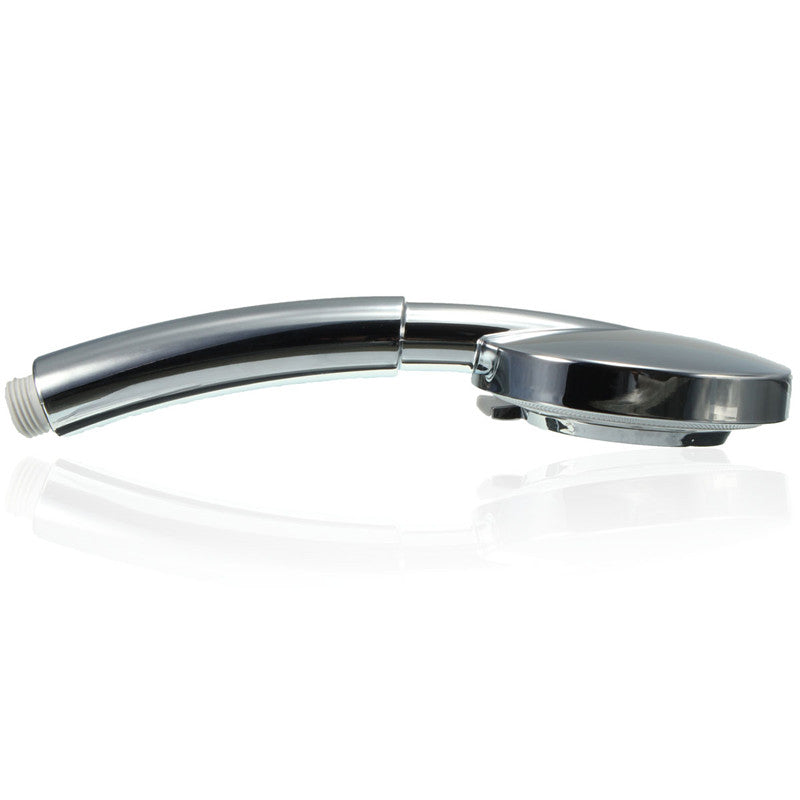 Bathroom Handheld Rainfall Shower Head ABS Chrome Water Saving Bath SPA Showerhead