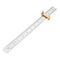 Woodworking Metric and Inch Parallel Line Scribe Ruler Positioning Measuring Ruler 300mm Precision Marking T-Ruler Woodworking Tool