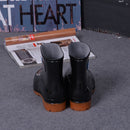 Men Rain Boots Casual Non-Slip Breathable Waterproof Outdoor Slip on Ankle Boots