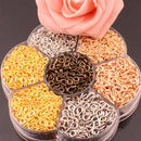 Iron Self Tapping Screw Eyes Thread Eye Bolt Ring Hook Kits Different Colors w/ Box