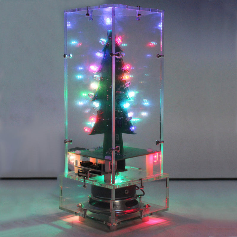 Geekcreit Assembled Christmas Tree Colorful LED Flash Module 3D LED Flash Light MP3 bluetooth