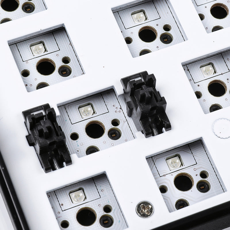 Geek Customized GK61 Hot Swappable 60% RGB Keyboard Customized Kit PCB Mounting Plate Case