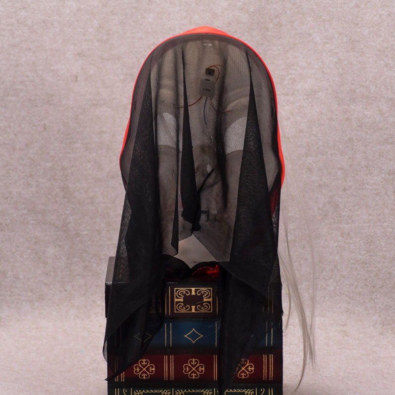 Halloween Horror Skull Ghost LED Light Mask Zombie Red Headscarf hHeadband Luminescent Costume Party