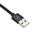 2M 2.4A Type C Fast Charging Denim Braided Data Cable For Smartphone Tablet