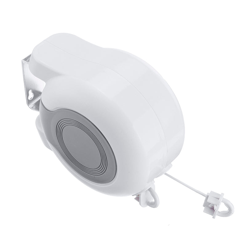 13x2m Wall-Mounted Clothesline Retractable Double Reel Outdoor Indoor Clothes Drying Line