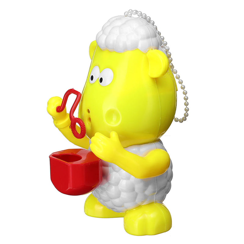 Kids Electric Bubble Tub Sheep Music Toys Automatic Shower Machine Blower Maker