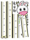 Miico Animal Sticker Children Height Stickers Decorative Stickers Wall Stickers Bedroom Decoration