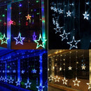 KCASA 2.5M 110-220V LED Star String Lights LED Fairy Light for Festival Christmas Curtain Decoration