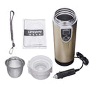 12-24V 350ml Intelligent Vehicle Heating Cup Adjustable Temperature Car Boiling Mug Electric Kettle Boiling Vehicle Thermos