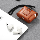 Bakeey Luxury Portable Magnetic PU Leather Wireless bluetooth Earphone Storage Case with Lanyard for Apple Airpods 3 Airpods Pro 2019