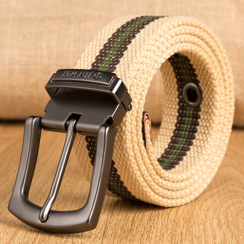JINWEI ZK15 140cm 3.8cm Cutable Adjustable Tactical Belt Durable Canvas Casual Belt