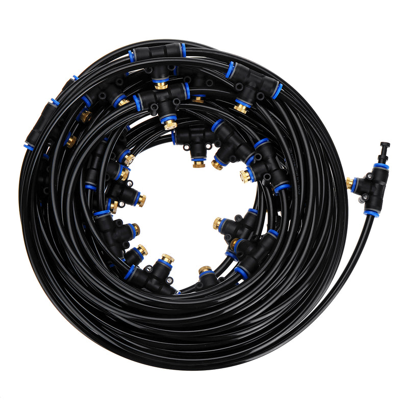 18M Misting System Water Sprinkler Hose Outdoor Mist Cooling Humidifier Spraying Tool