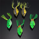 ZANLURE 5Pcs 6CM Large Frog Topwater Fishing Lure Crankbaits Hooks Bass Bait Tackle