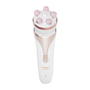 DIGOO 4 In 1 Wet Dry Electric Epilator Shaver Hair Removal Kit with Massage Roller Facial Cleanser Brush for Face Underarm Bikini Line Body Depilation