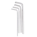 4Pcs 1.5/2/2.5/3mm Hexagonal Wrench Nickel-plated Screw Wrench for 3D Printer