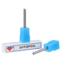 Drillpro 4mm Shank 17/28mm Carbide Tungsten End Mill Corn Milling Cutter PCB Cutting