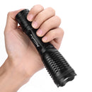 Alonefire E007 XP-L V6 LED 5 Modes Zoomable LED Flashlight AAA 18650 Rechargeable Battery