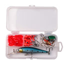LUSHAZER 24PCS Fishing Lure Set Fishing Bait with Box Outdoor Camping Fishing Hunting Accessories