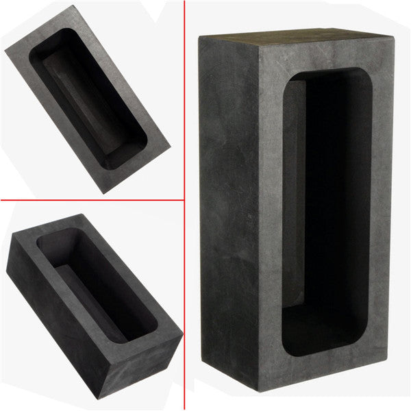 125x60x40mm Square Graphite Mold Crucible for Melting Casting 85oz Gold/46oz Silver