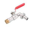 TMOK 1/2'' Lever Brass Single Cold Tap Washing Machine Faucet Adapter w/ Nozzle Male Thread for Garden Irrigation