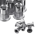 Suleve MXSN3 180Pcs Stainless Steel Mixed Rivet Nut Rivnuts Blindnuts Nutserts M3-M10 Nut Insert Rivet Assortment Kits