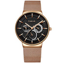 LIGE 9836 Ultra Thin Men Wrist Watch Full Steel Watch Band Business Quartz Watch