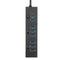 ELE 10 Port USB 3.0 USB HUB Data Hub with Power Adapter Powered High Speed Splitter Extender AC Adapter w/ Cable