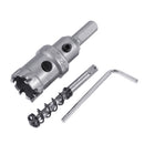Drillpro 6Pcs TCT Carbide Hole Saw Cutter Drill Bit Set for Stainless Steel Metal