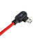 1M 90 Degree 2.4A Breathing Light Micro USB Fast Charging Data Cable For Smartphone Tablet