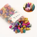 130Pcs/Bag Backflow Incense Cones Mix Fragrance Home Furnace Burner Fragrant Incense