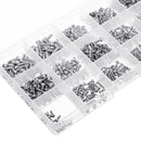 Suleve MXST1 480Pcs M2/M2.5/M3 Torx Machine Screw 304 Stainless Steel Pan Head Bolt Nut Assortment