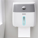 Double Layer Waterproof Wall Mount Toilet Paper Holder Shelf Toilet Paper Tray Roll Paper Tube Storage Box Tray Tissue Box