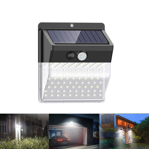 136 LED Solar Motion Sensor Light Security Outdoor Light Waterproof Lamp