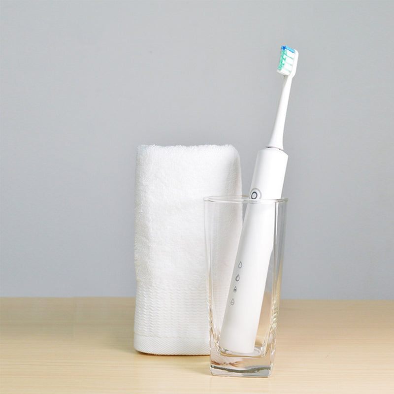 USB Electric Toothbrush Fast Charging 4 Smart Modes IPX6+2 Brush Heads W/ Timer Function