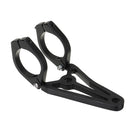 39mm-41mm Motorcycle Headlight Bracket Turn Signal Lights Holder Aluminum Black