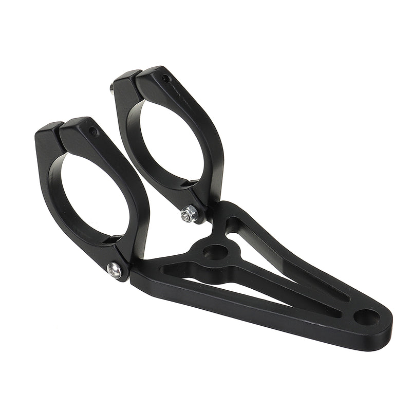 39mm-41mm Motorcycle Headlight Bracket Turn Signal Lights Holder Aluminum Black