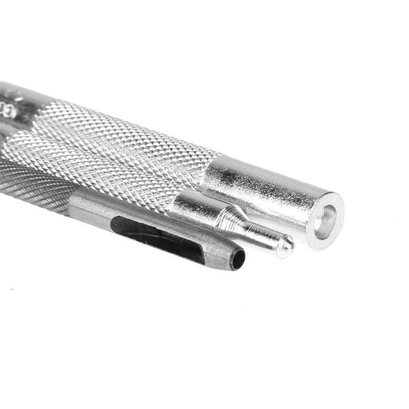 4 Pcs Metal Leather Craft Tools Snap Rivet Fastener Buttons Installation Tool Kit Hand Punch Tool Set