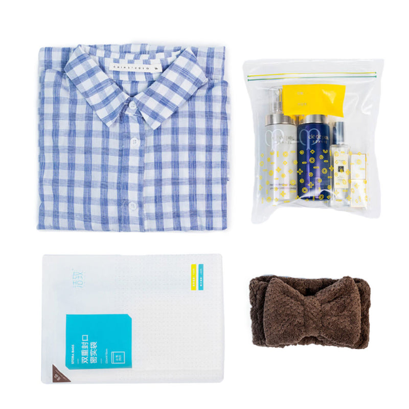 JIEZHI 2 Packs / Set Double Sealing Compact Bag Moisture Proof Preservation Thick