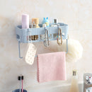 Bathroom Towel Combination Rack Multi-purpose Sorting Shelf Hook No Holes No Mark Hanging