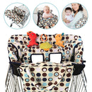 Baby Kids Shopping Cart Cover Cushion 2-in-1 High Chair Cover Machine Washable Folds Into Compact Carry Bag for Boy or Girl