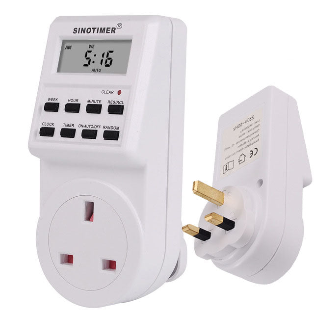 SINOTIMER 2 In 1 Kitchen Timer Switch Socket Convenient Adator And Timer Calculator