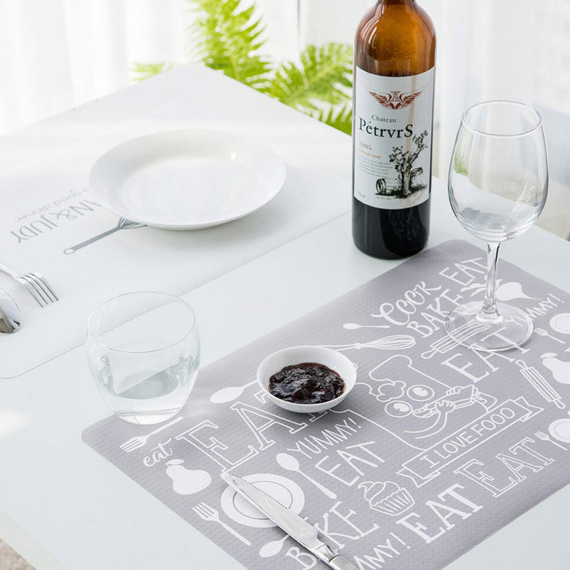 Jordon&Judy 2PCS Rollable Anti-slip PP Placemat from XIAOMI YOUPIN Waterproof Mat Eco-friendly Heat-resistant