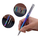 X079 1 Piece Metal 1.0mm Diamond Ballpoint Pen Crystal Color Quick Sand Smooth Writing Pens for Office School Supplies Stationery