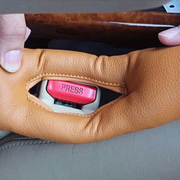Car Seat Gap Storage Bag Side Protection Strip Holder Leather Car Coin Storage Box
