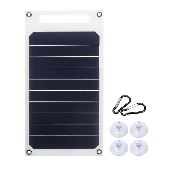 6V 10W 1.7A Portable Monocrystalline Solar Panel Slim & Light USB Charger Charging Power Bank Pad