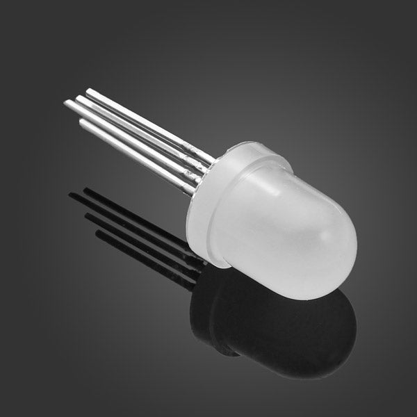 200pcs RGB LED Diode 8mm Red/Green/Blue 4 Pin Light Emitting Diode