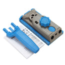 Round Wood Tenon Locator Drilling Positioner Drill Hole Woodworking Tool Pocket Hole Jig