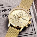 MEGIR 2011G Men Watch Luxury Ultra Slim Business Stainless Steel Strap Quartz Wrist Watch
