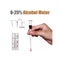 0-25 Degree Glass Wine Alcohol Meter Vinometer Concentration Measuring Tool